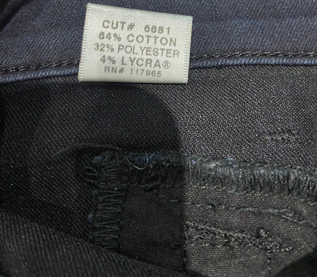 J BRAND Black AGNES STEALTH Cotton Blend Coated Slim Leg Skinny Jeans Pants 27