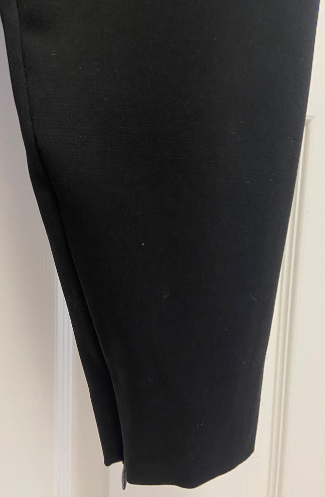 STELLA MCCARTNEY Black Mesh Neckline Sleeveless Tapered Trouser Jumpsuit 40 UK8