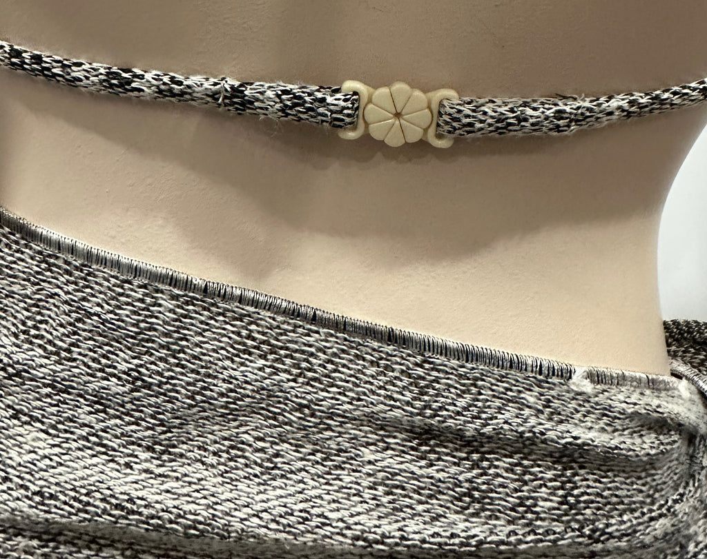 LA PERLA Black White 3 PCE Bikini Top Briefs & Sarong Skirt Beach Swimwear Set