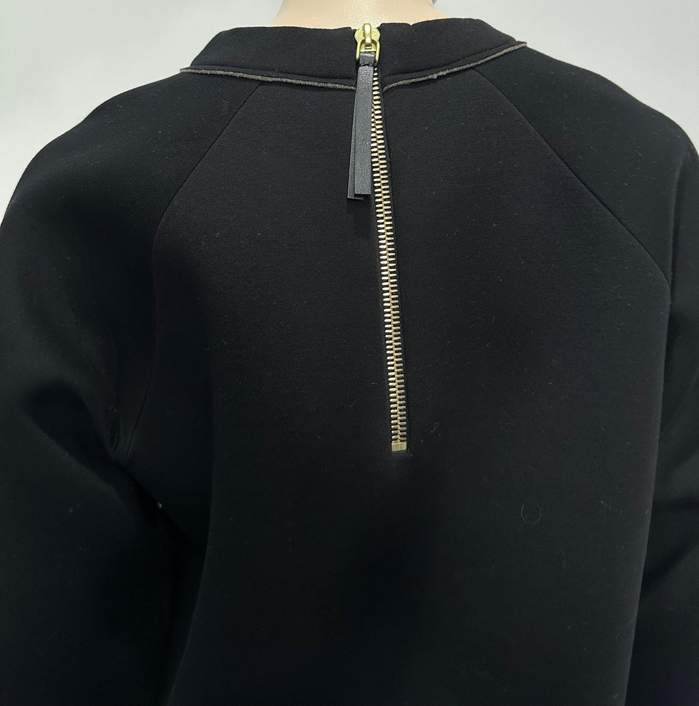 MARNI Black Silver & Gold Printed Long Sleeve Sweater Sweatshirt Jumper Top FR38