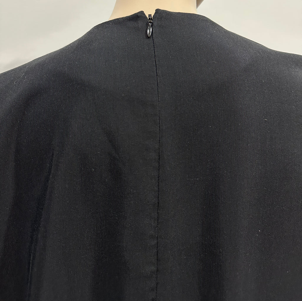 COS Women's Black Cotton Blend Round Neck Short Sleeve Dress EU34 UK8