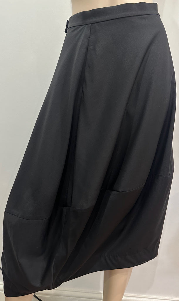 COS Women's Black Wool Lined Midi Skirt EU34 UK6