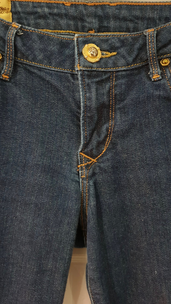 J & COMPANY LOS ANGELES Blue Cotton Blend Denim Straight Slim Leg Jeans Sz:27