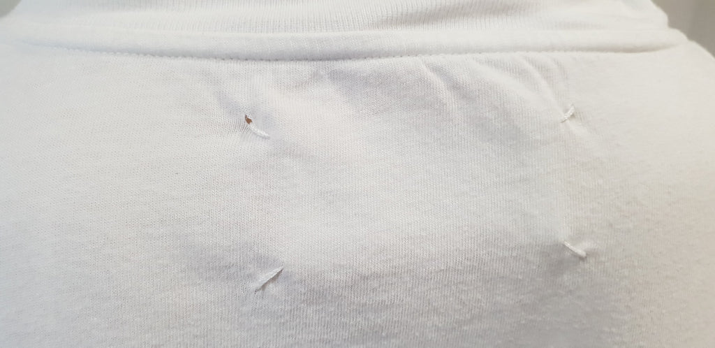 MAISON MARTIN MARGIELA White Cotton Floral Print Short Sleeve T-Shirt Tee Top