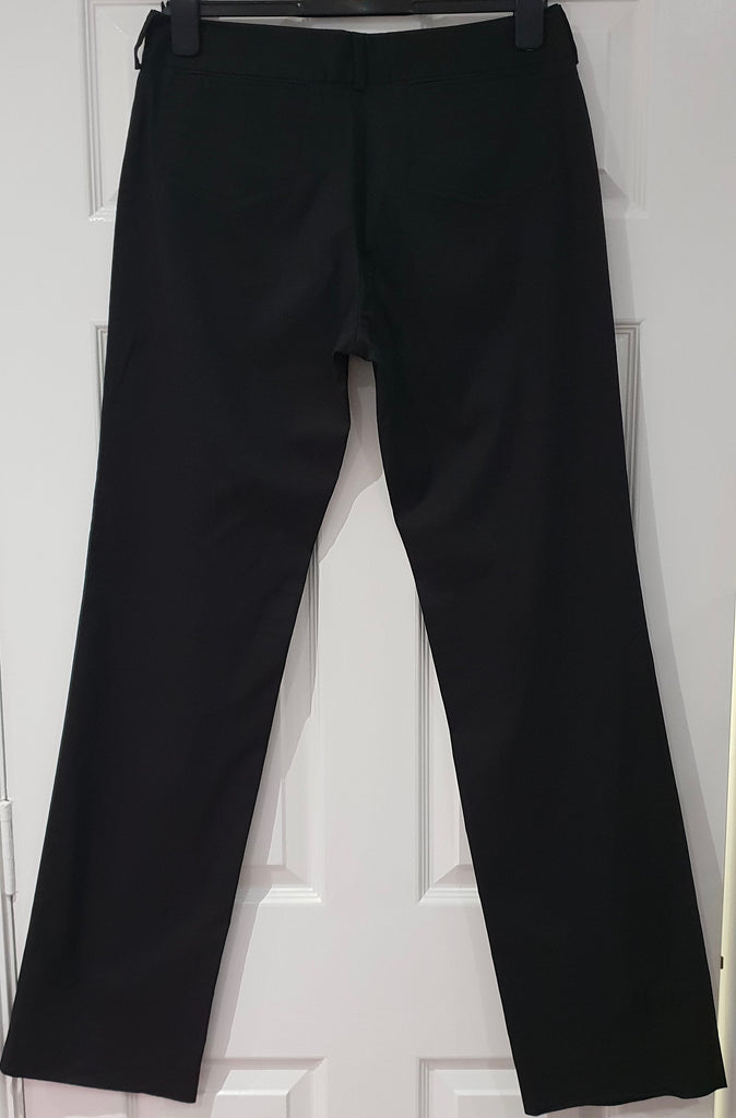 COSTUME NATIONAL Black Cotton Blend Straight Leg Casual Trousers Pants 42 UK10