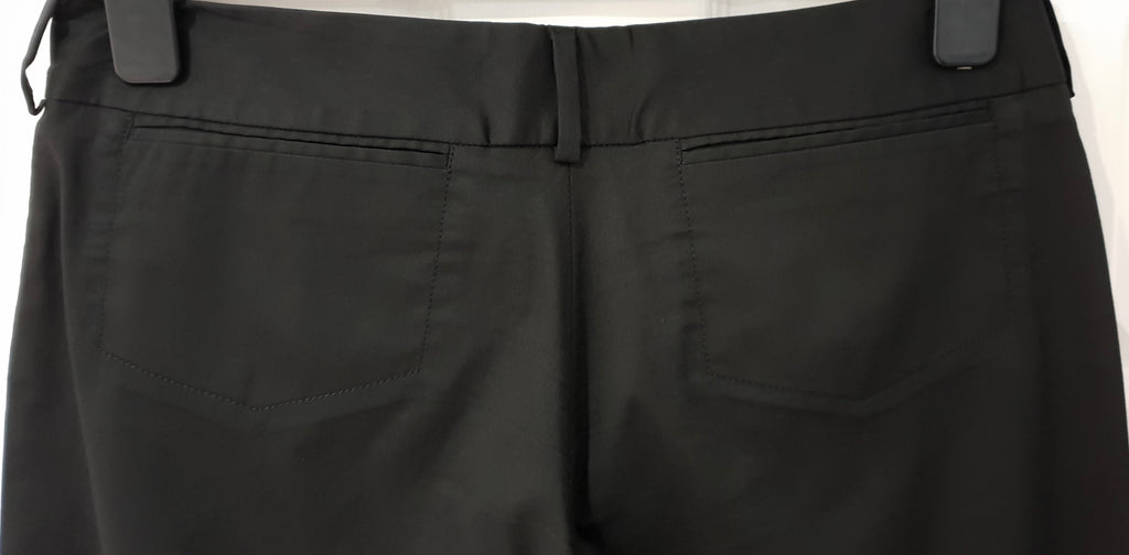 COSTUME NATIONAL Black Cotton Blend Straight Leg Casual Trousers Pants 42 UK10