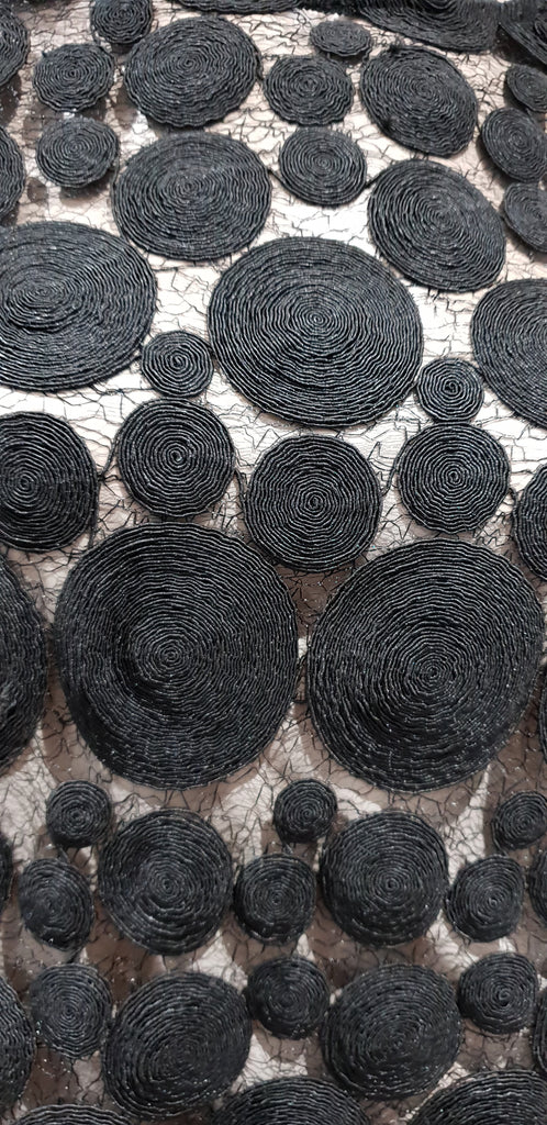 TARA JARMON Black Sheer Webbed & Circular Lace Short Sleeve Blouse Top 38 UK10