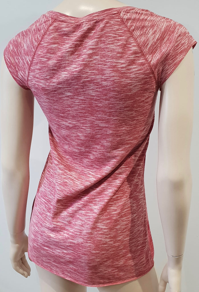 BURBERRY BRIT Red & Cream Cotton Check Printed Short Sleeve T-Shirt Top XS BNWT