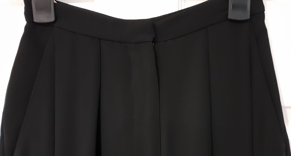 ROKSANDA Black Cotton Blend Wide Flare Leg Culottes Trousers Pants UK10 BNWT