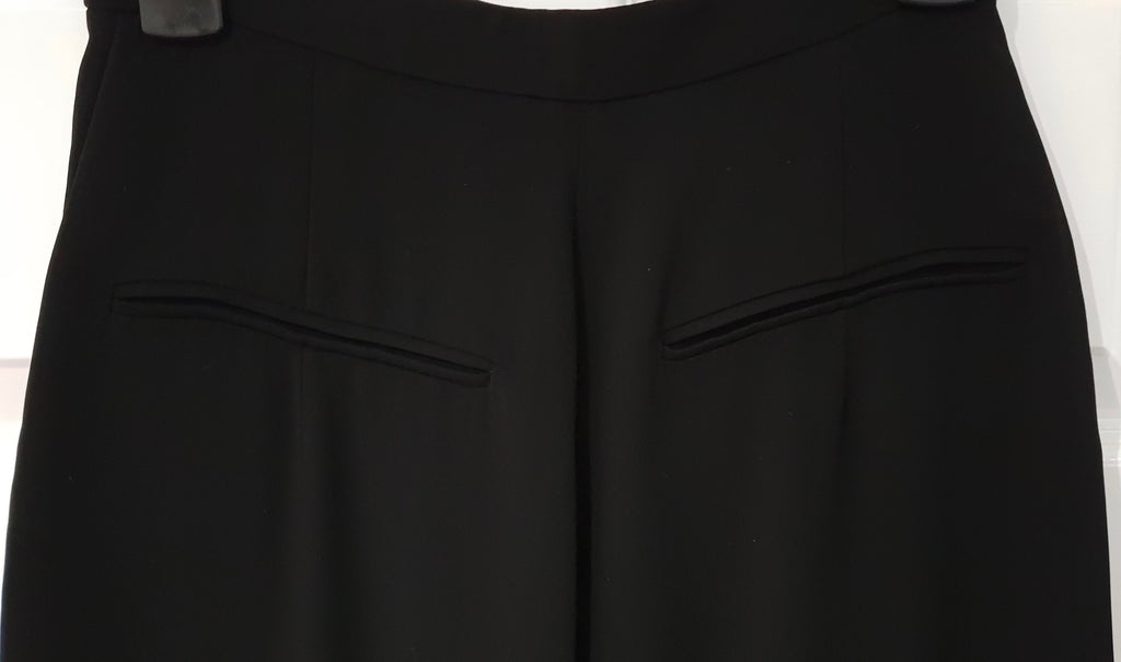ROKSANDA Black Cotton Blend Wide Flare Leg Culottes Trousers Pants UK10 BNWT