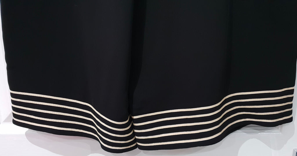 ROKSANDA Black Cotton Blend Wide Flare Leg Culottes Trousers Pants UK10 BNWT