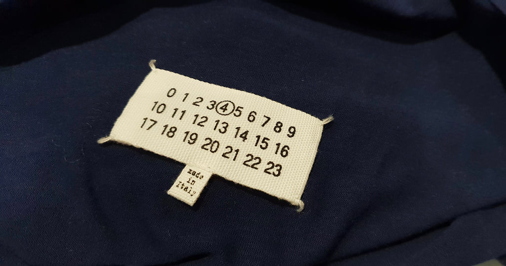 MAISON MARTIN MARGIELA Navy Blue Cotton Draped Rear Short Sleeve T-Shirt Tee M