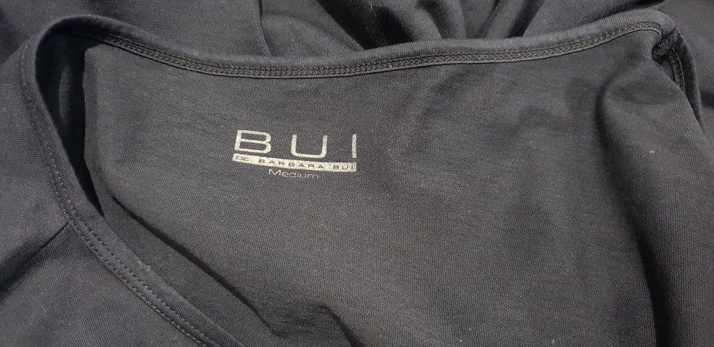 BUI DE BARBARA BUI Black Cotton Silver Gold Eagle Print Short Sleeve T-Shirt Tee