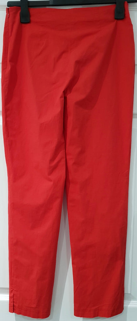 PHILOSOPHY DI ALBERTA FERRETTI Red Cotton Blend Capri Trousers Pants UK12