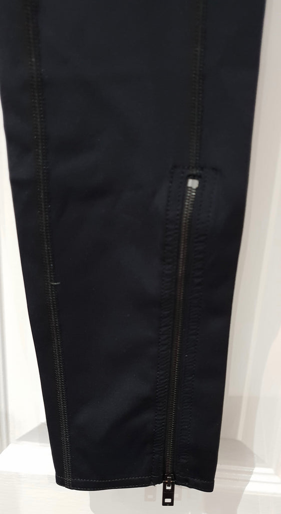 RAG & BONE JEAN Black Elastic Waist Activewear Crop Leggings Trousers Pants S