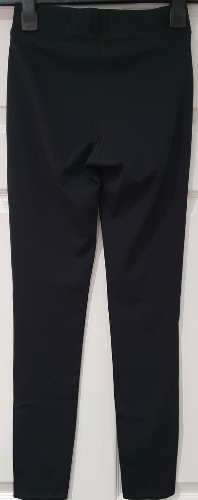 RAG & BONE JEAN Black Elastic Waist Activewear Crop Leggings Trousers Pants S