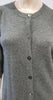 VINCE Grey Cashmere Round Neck Short Sleeve Long Length Knitwear Cardigan Top S