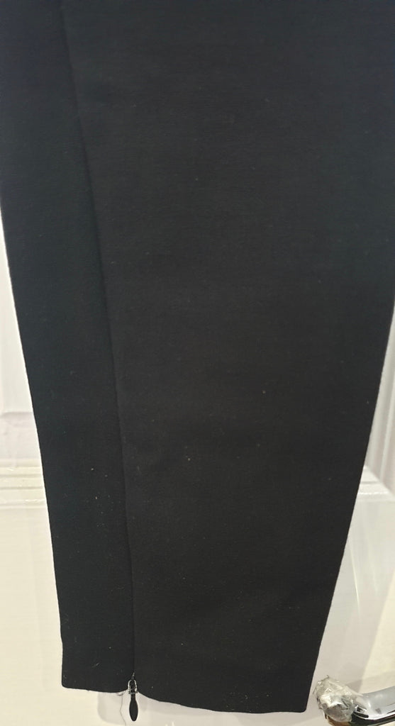 BARBARA BUI Black Skinny Slim Zipper Ankle Leggings Jeggings Pants 38 UK10