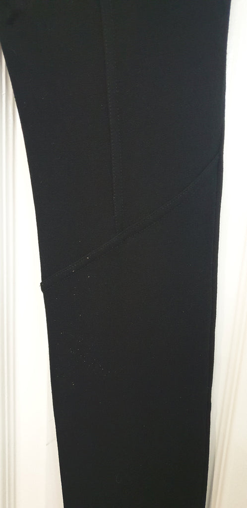 BARBARA BUI Black Skinny Slim Zipper Ankle Leggings Jeggings Pants 38 UK10