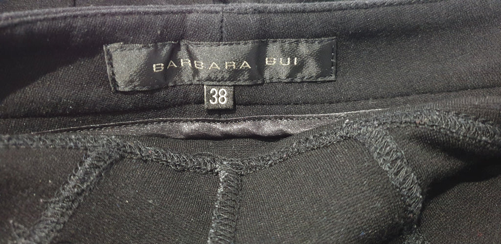 BARBARA BUI Black Skinny Slim Zipper Ankle Leggings Jeggings Pants 38 UK10