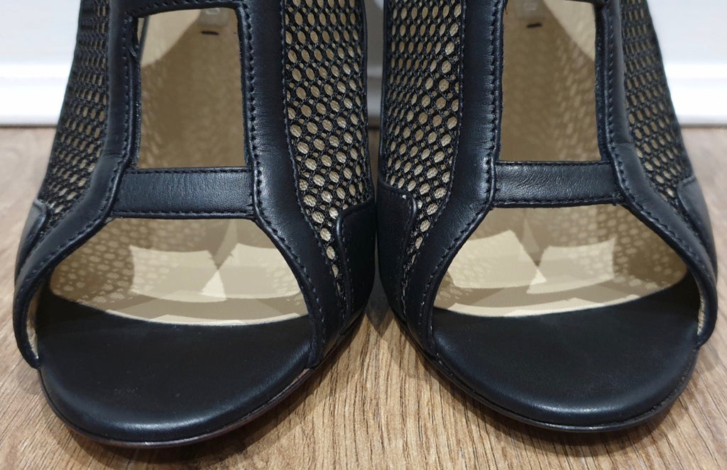 NICHOLAS KIRKWOOD Black Leather Mesh Cage Shoe Boots - Worn Once! EU36 UK3