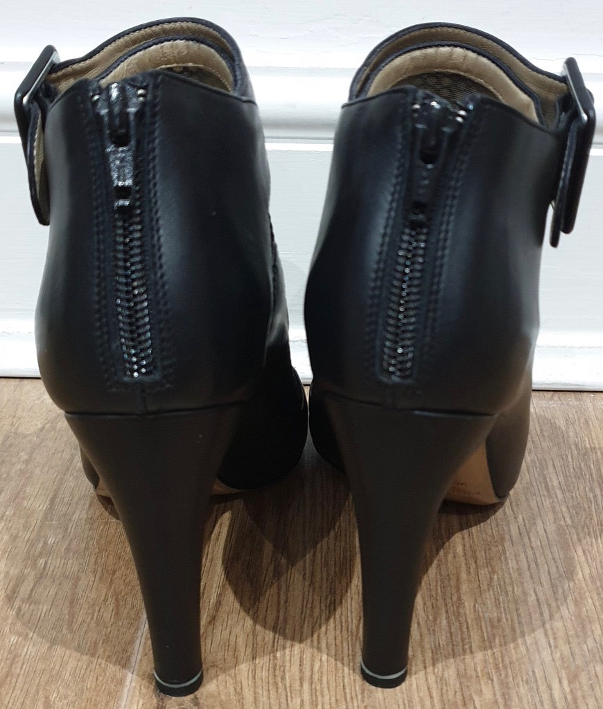 NICHOLAS KIRKWOOD Black Leather Mesh Cage Shoe Boots - Worn Once! EU36 UK3