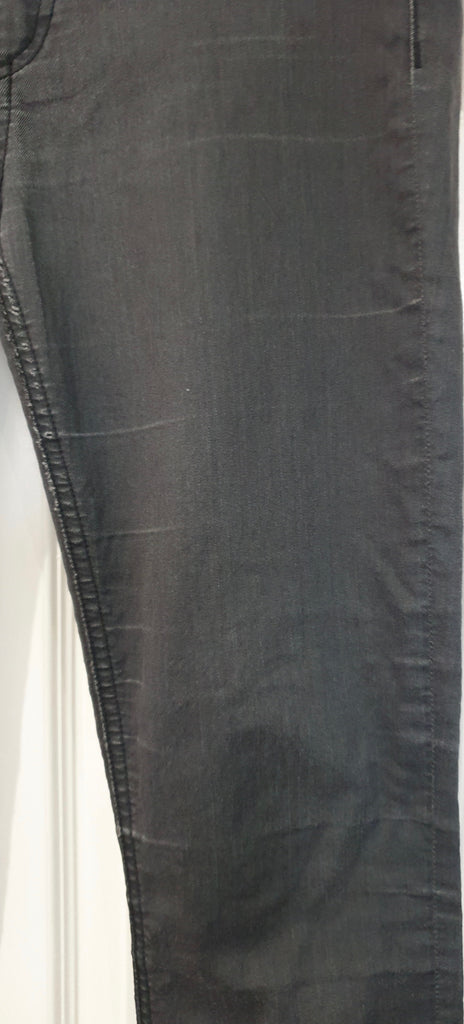 RAG & BONE Charcoal Grey Cotton Blend Distressed Skinny Jeans Trousers Pants 30