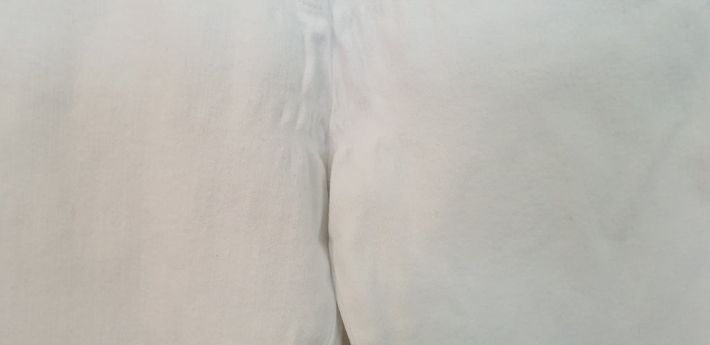 BALENCIAGA PANTS White Cotton Stretch Slim Capri Jeans Trousers Pants FR38 UK10