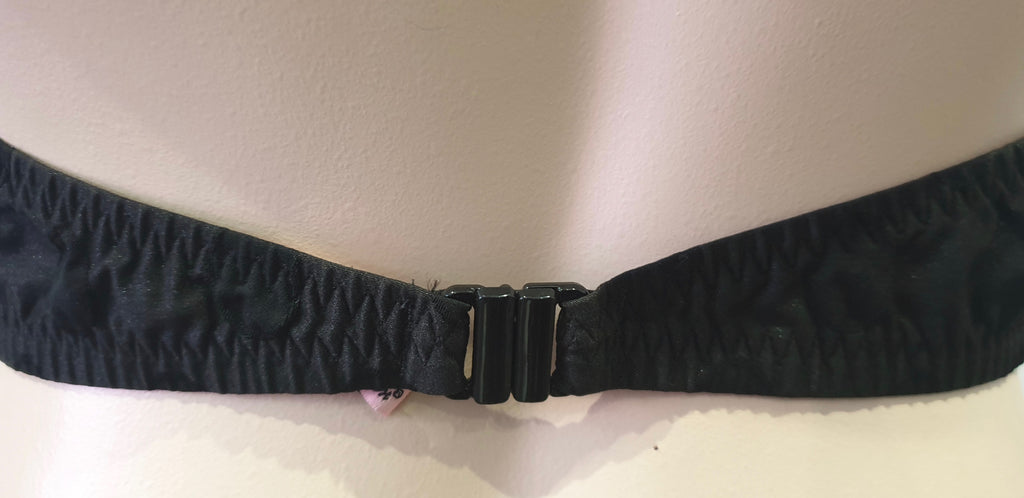 AGENT PROVOCATEUR Black Polka Dot Strapless Two Piece Swimwear Bikini Brief Set