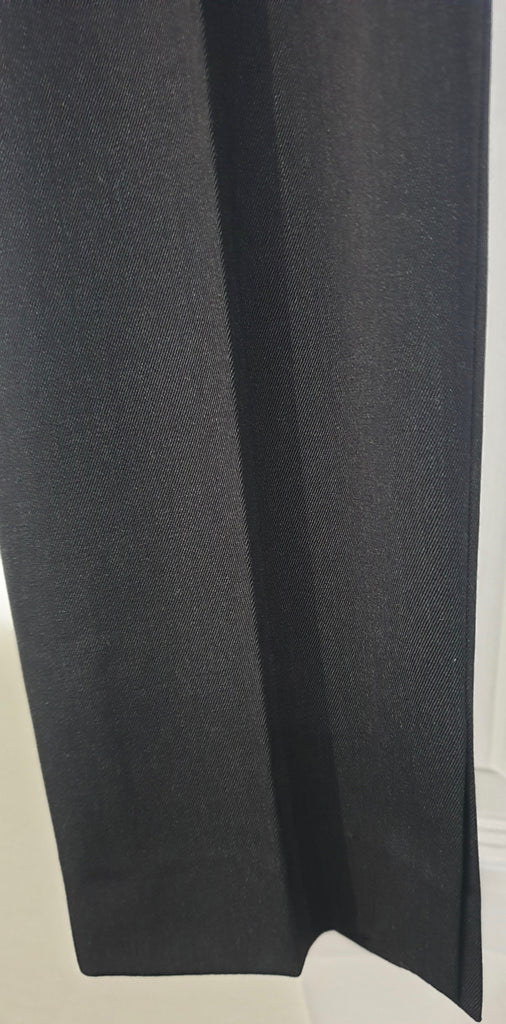 GUNEX Charcoal Grey Virgin Wool Blend Tapered Leg Formal Trousers Pants I46 UK14