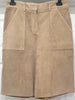 THEORY Women's Sand Suede Leather GERA Wide Leg Culottes Shorts 6 UK10 BNWT