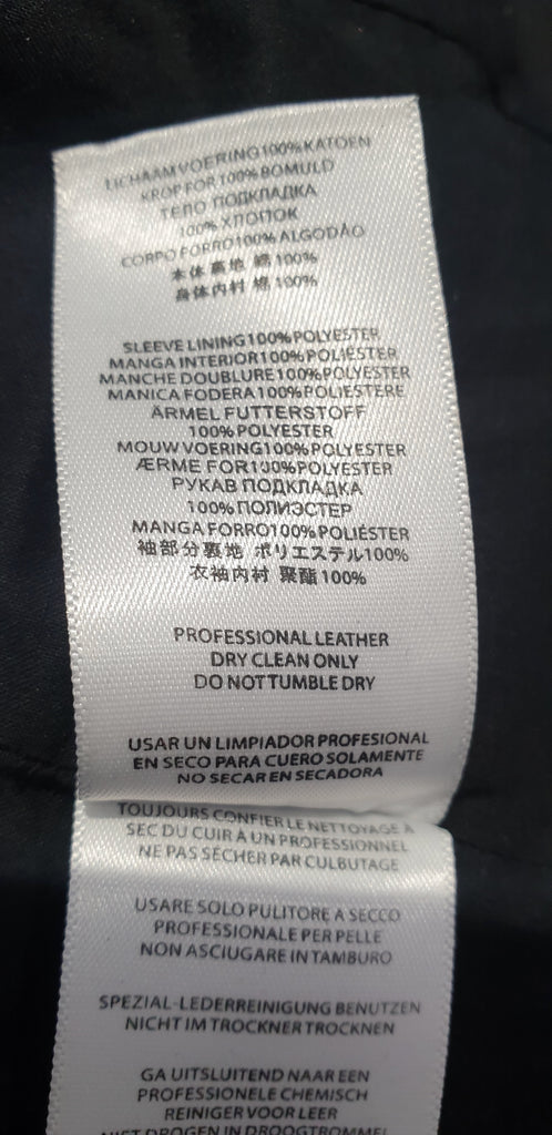 MICHAEL MICHAEL KORS Black Leather Collarless Gold Stud Zipper Biker Jacket XXS