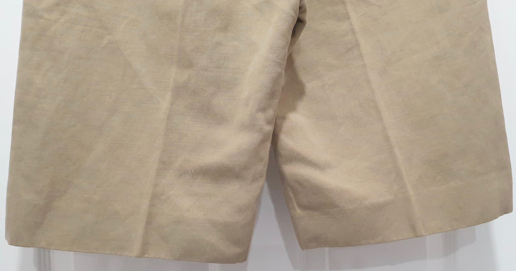 CHLOE Women's Beige Woven Waistband Casual Summer Shorts M/L