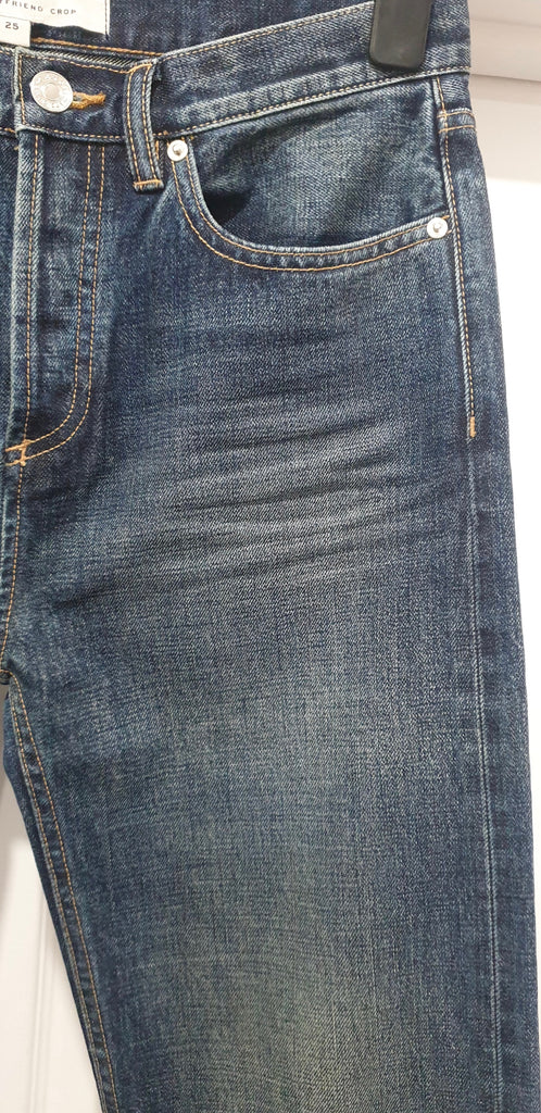 MARC BY MARC JACOBS Blue Denim ANNIE Low Rise BOYFRIEND CROP Jeans Pants 25