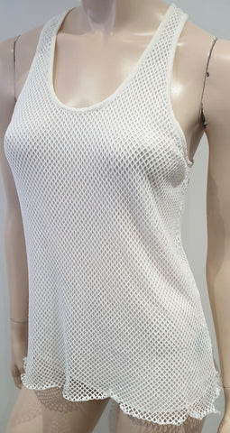 BARBARA BUI Beige Grey 100% Cotton Floral Geometric Print Silk Lined Jacket 40
