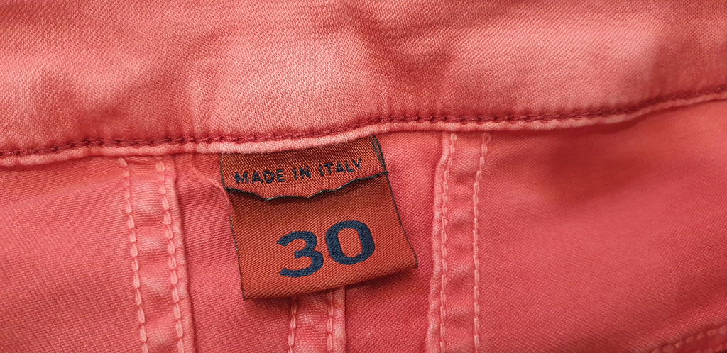 MARITHE & FRANCOIS GIRBAUD Red Cotton Stretch Casual Skinny Fit Trousers Pants