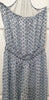 TORY BURCH Blue & White Silk Printed Halter Neck Elastic Waist Wide Leg Jumpsuit