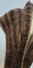 FOGGENSTEINER WIEN Women's Brown Fur Lined Vintage Tassel Trim Shawl Stole Scarf