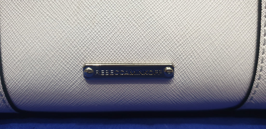 REBECCA MINKOFF White Leather Hand Held & Detachable Shoulder Strap Tote Bag