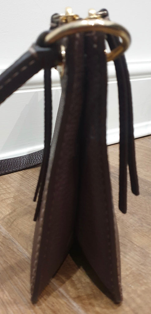 KATE SPADE Brown Textured Leather Small Shoulder Strap Crossbody Bag - NEW!