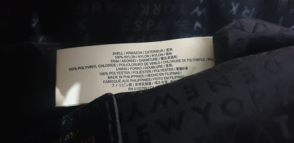 KATE SPADE Royal Blue Fabric Slim Width Black Crossbody / Shoulder Strap Bag