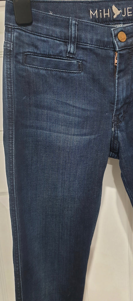 MIH ELLSWORTH Blue Cotton Stretch High Rise Skinny Leg Jeans Pants 24 BNWT