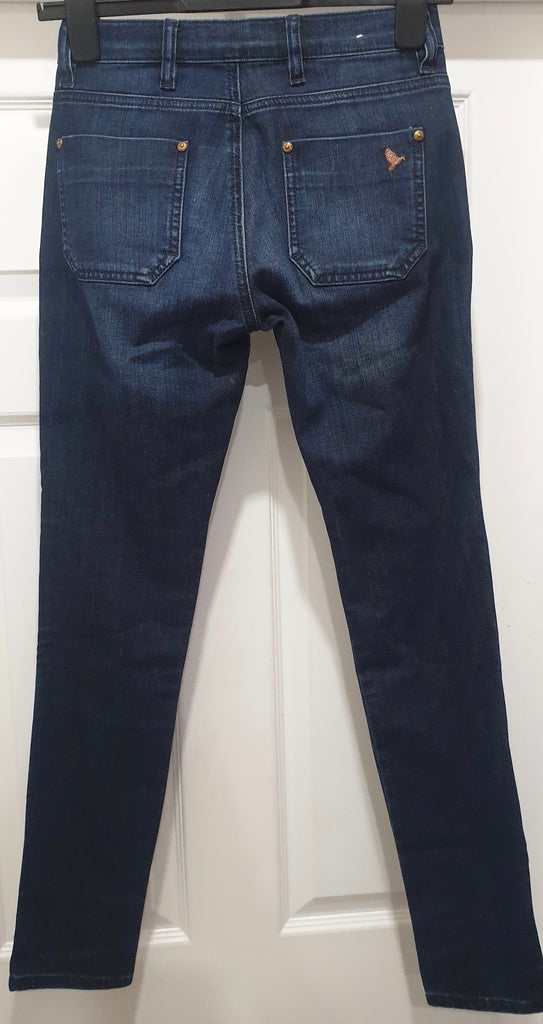 MIH ELLSWORTH Blue Cotton Stretch High Rise Skinny Leg Jeans Pants 24 BNWT