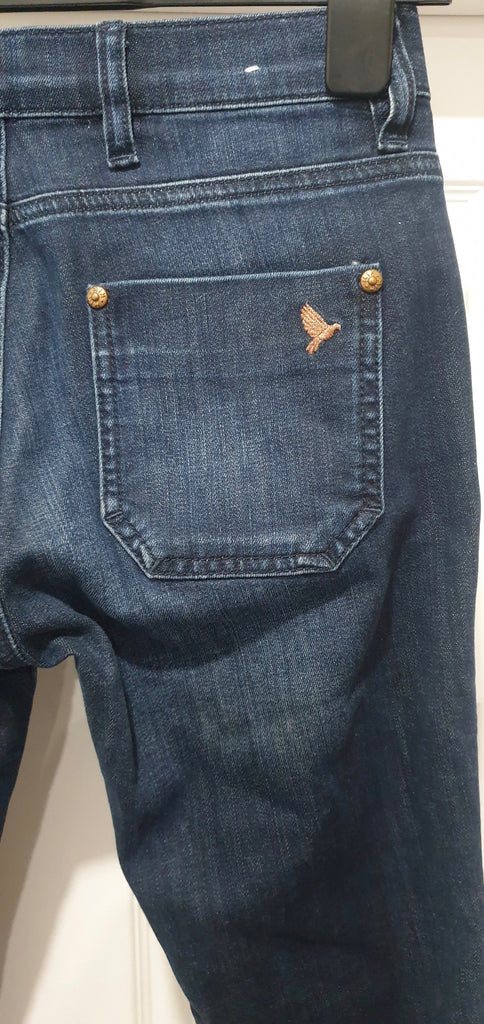 MIH ELLSWORTH Blue Cotton Stretch High Rise Skinny Leg Jeans Pants 24 BNWT