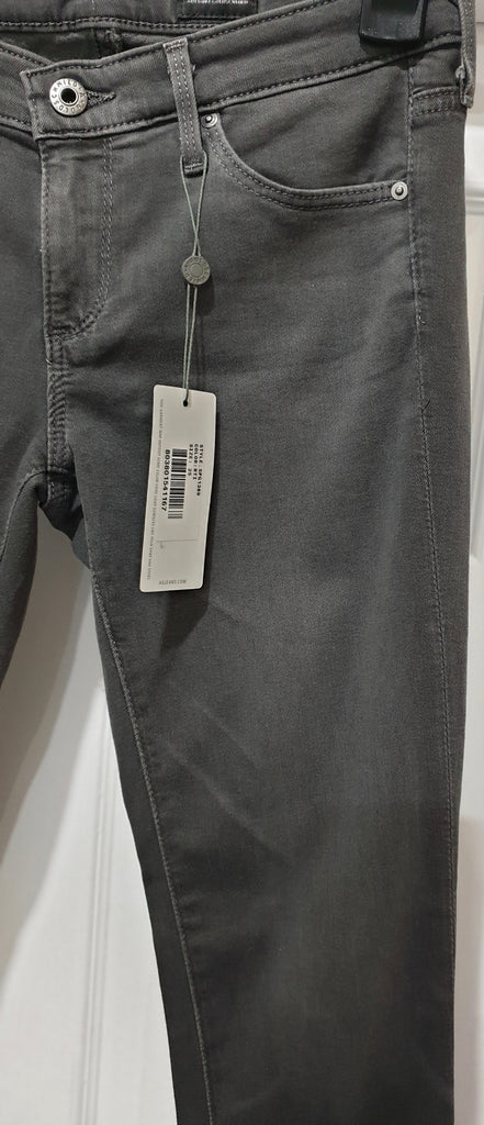 AG ADRIANO GOLDSCHMIED Grey THE LEGGING ANKLE Super Skinny Jeans Pants 25R BNWT