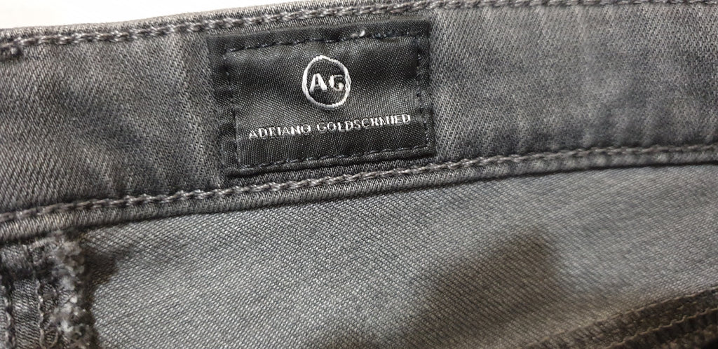 AG ADRIANO GOLDSCHMIED Grey THE LEGGING ANKLE Super Skinny Jeans Pants 25R BNWT