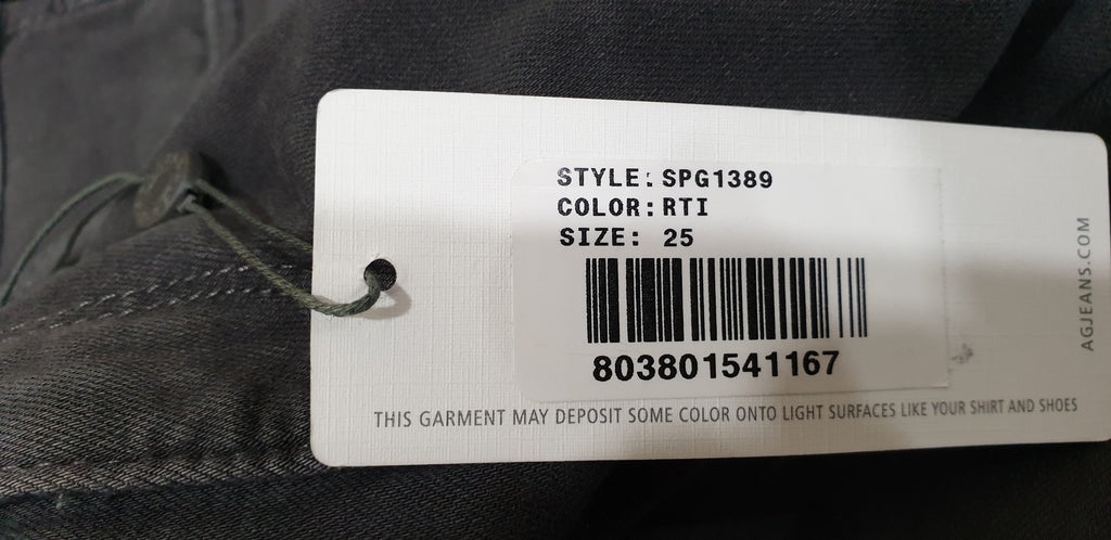 AG ADRIANO GOLDSCHMIED Grey THE LEGGING ANKLE Super Skinny Jeans Pants 25R BNWT