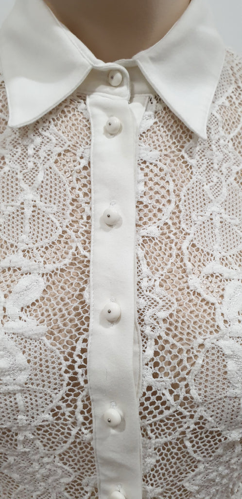 DRIES VAN NOTEN Black Brown Wool Silk Fine Knit Patterned Jumper Sweater Top S