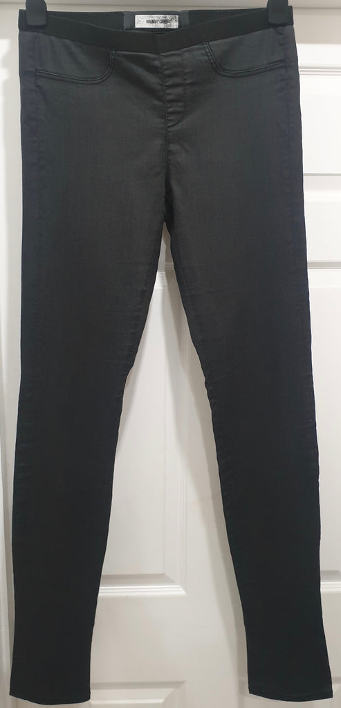 HELMUT LANG Charcoal Grey Cotton Blend Skinny Jeans Jeggings Trousers Pants 29