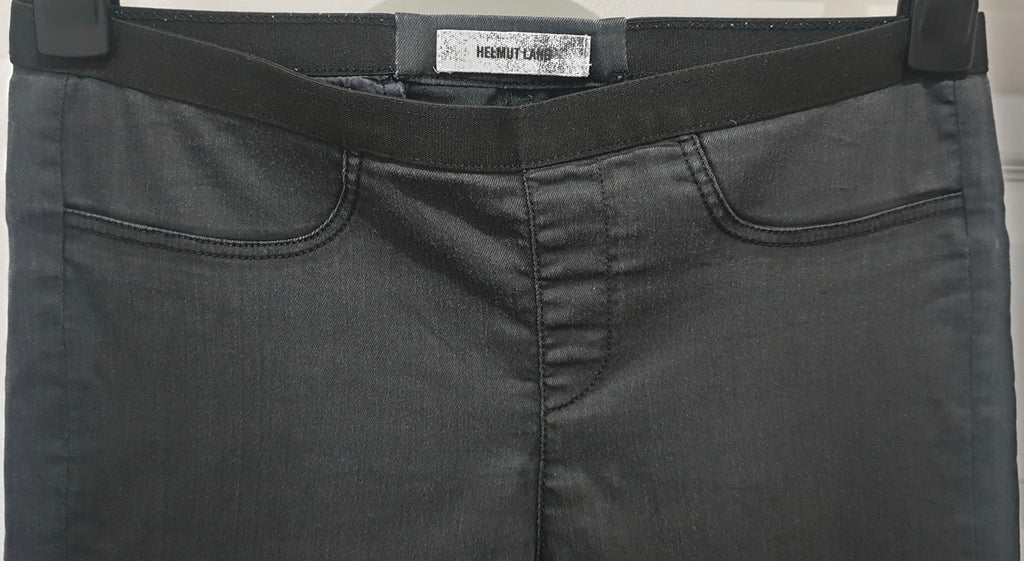 HELMUT LANG Charcoal Grey Cotton Blend Skinny Jeans Jeggings Trousers Pants 29
